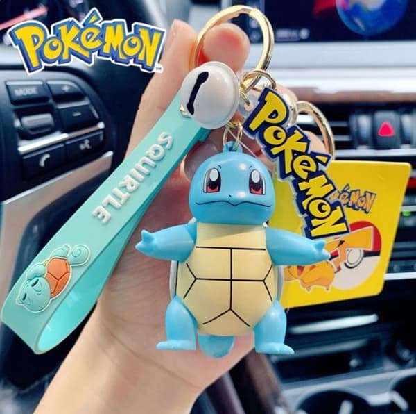 4 Pack Pokémon Pikachu Bulbasaur Squirtle Charmander Nyckelring Figurer