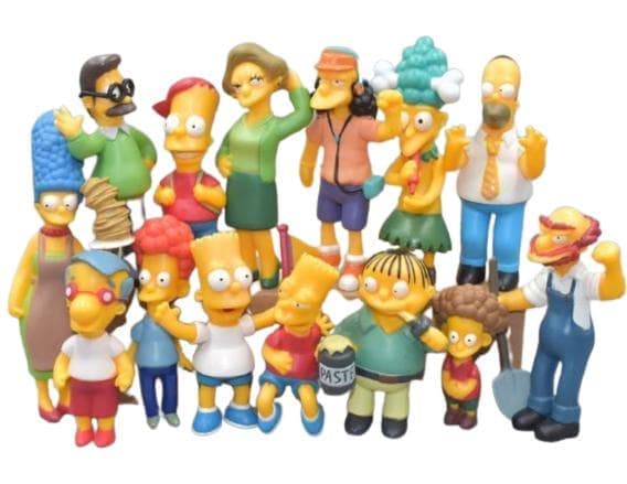 14 Pack Simpsons Family Figurer