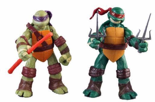 12cm Teenage Mutant Ninja Turtles Figurer- 4 Pack