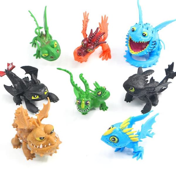 8 PACK Dragon 2 Figures