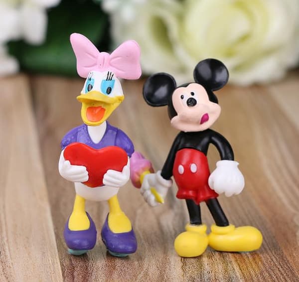 6-Pack Disney mini Dockor Mickey Mouse Donald Duck julklappar