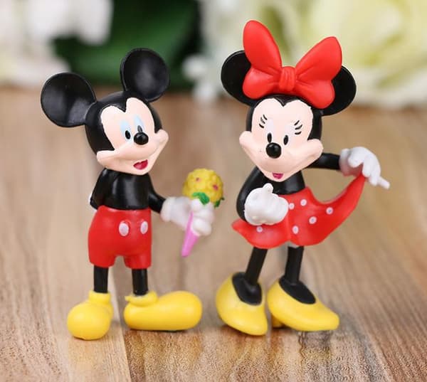 6-Pack Disney mini Dockor Mickey Mouse Donald Duck julklappar