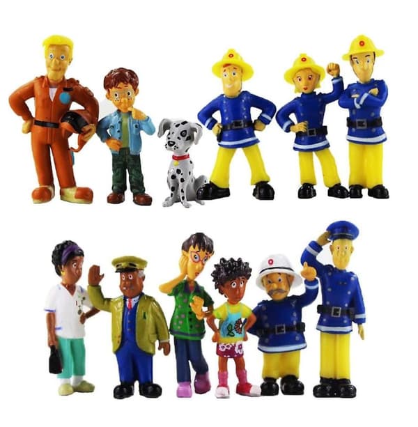 12st Fireman Sam Figurer julklappar
