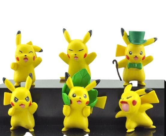 6 Pack Pokemon Pikachu Figures Christmas gifts