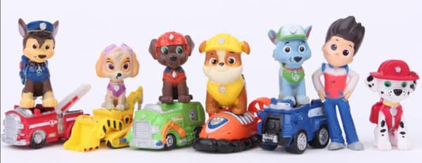 12 pack PAW PATROL FIGURER