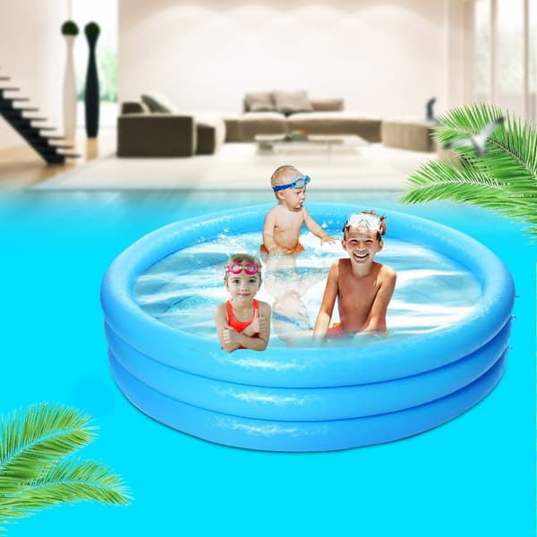 168*40CM 3 børne oppustelig swimmingpool center Vand sjov leg udendørs hjemme
