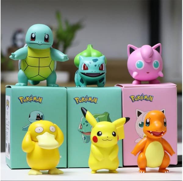 Original Pikachu Pokemon Figurer 8CM Ny Model