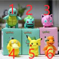 Miniatyrbild 6 av 7: Original Pikachu Pokemon Figurer 8CM Ny Model