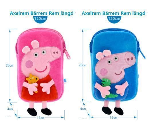 Greta Gris Peppa pig  förskolebärare axelväska 2 modeller