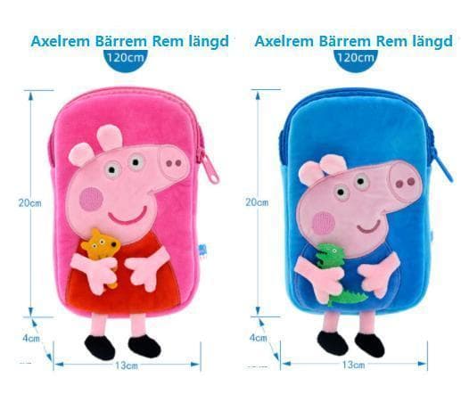 Greta Gris Peppa pig  förskolebärare axelväska 2 modeller