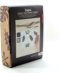 Kikkerland Block Printing Kit Gör det själv stämpel set