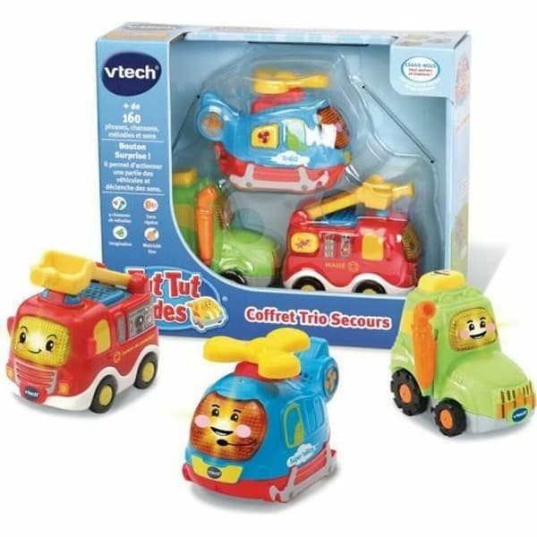 Set med 3 bilar Vtech Tut Tut Bolides Multicolour