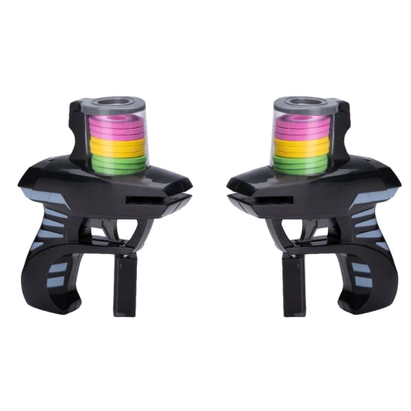 Skumgummipistol 2-pk med fargerike skiver