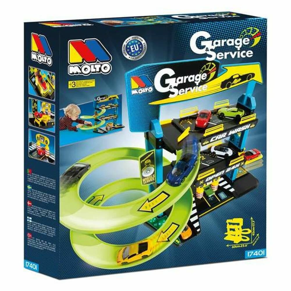Parkering Moltó Garage Service Stöd med tre nivåer