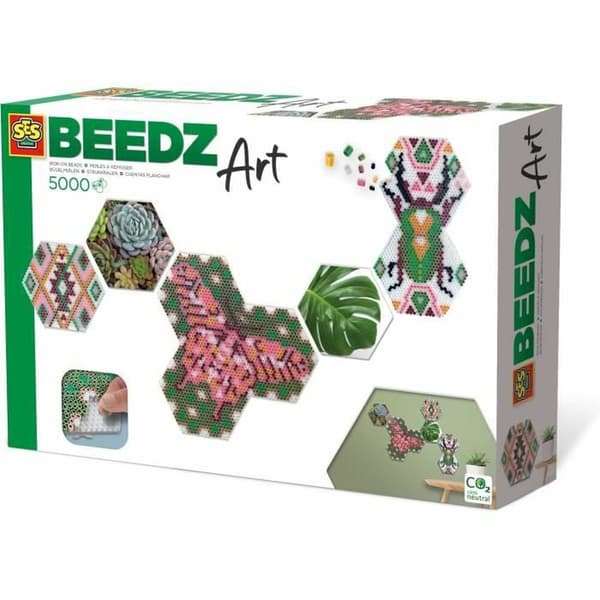 Set SES Creative Beedz Art – Hex tiles Botánica (FR)