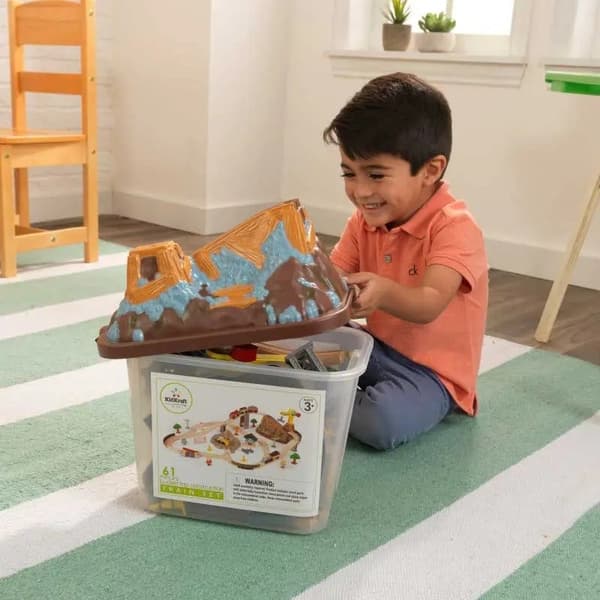 Kidkraft Trä Konstruktion Tågset m/tillbehör