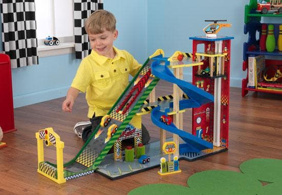 Kidkraft Trä Mega Ramp Racer Garage set