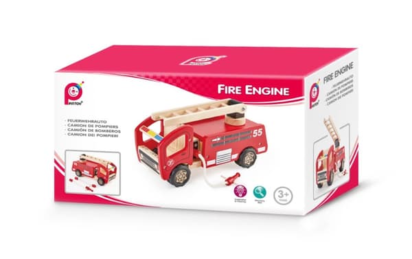 Pintoy Brandbil liten Träleksak