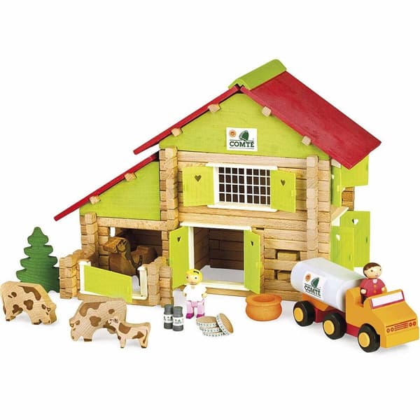 Playset Jeujura My Wooden Farm 30 x 30 x 30 cm (180 Delar)