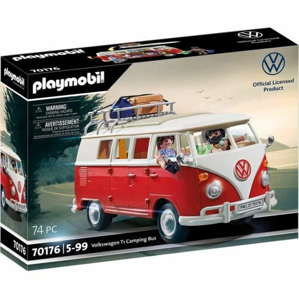 Fordonsspel Playmobil 70176 Volkswagen T1 Bus Röd