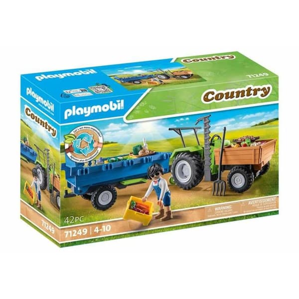 Fordonsspel Playmobil 71249 Traktor 42 Delar