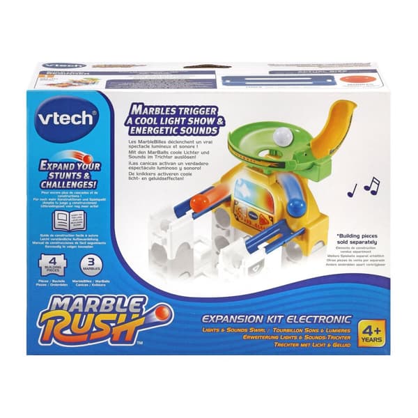 Kulspel Vtech Marble Rush – Expansion Kit Electronic – Trechter Bana 4 Delar Bana med Ramper + 4 år