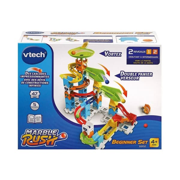 Kulspel Vtech Marble Rush Marble Run – Beginner Set Bana Bana med Ramper + 4 år 47 Delar