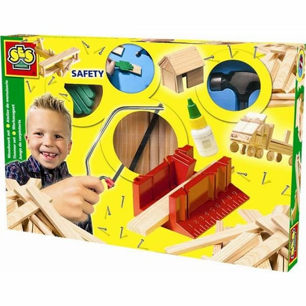 Spel av Trä SES Creative Joinery workshop Trä (29 Delar)