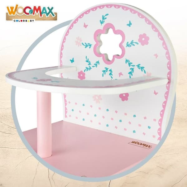 Barnstol Woomax Rosa Vit Dockor 2 antal