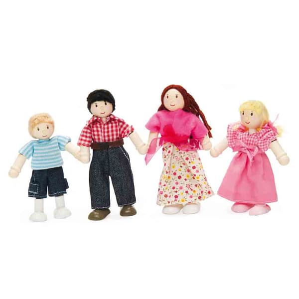 Le Toy Van dukkehus Sweetheart sommerhus træ farverigt indrettet