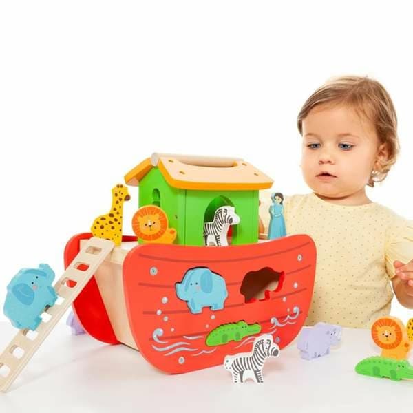 Playset Moltó Noah's ark Trä 17 Delar