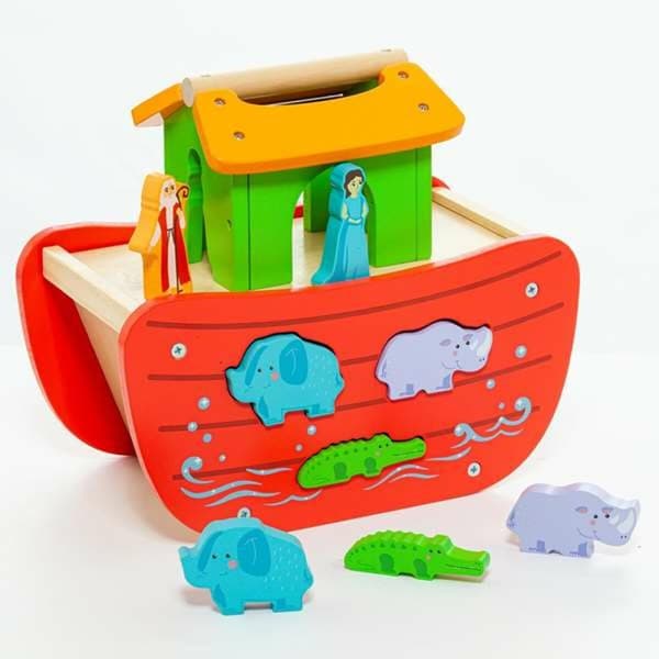Playset Moltó Noah's ark Trä 17 Delar