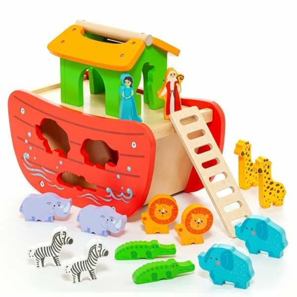 Playset Moltó Noah's ark Trä 17 Delar