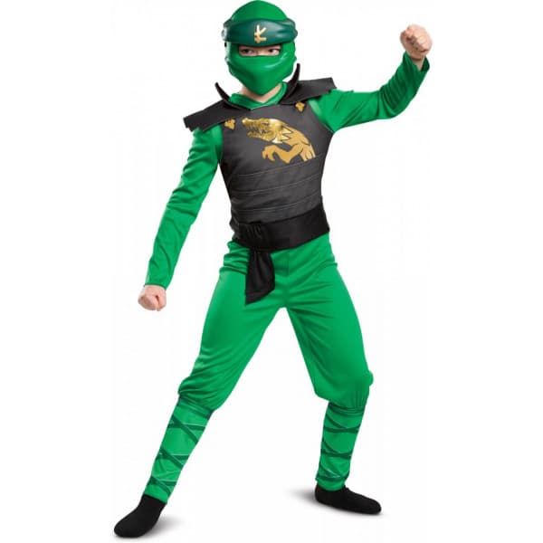 LEGO Ninjago Lloyd Classic Legacy - kostume, størrelse M, 127-136 cm
