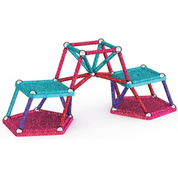 Geomag Glitter Recycled -magneettirakennussarja, 60 osaa