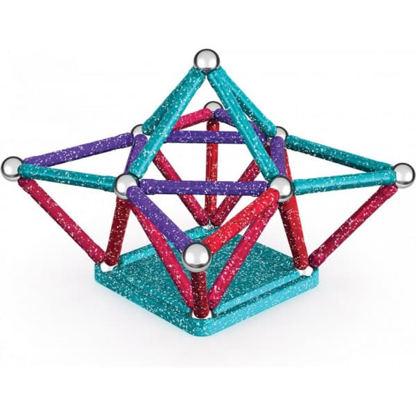 Geomag Glitter Recycled -magneettirakennussarja, 60 osaa