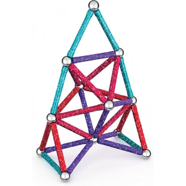 Geomag Glitter Recycled -magneettirakennussarja, 60 osaa