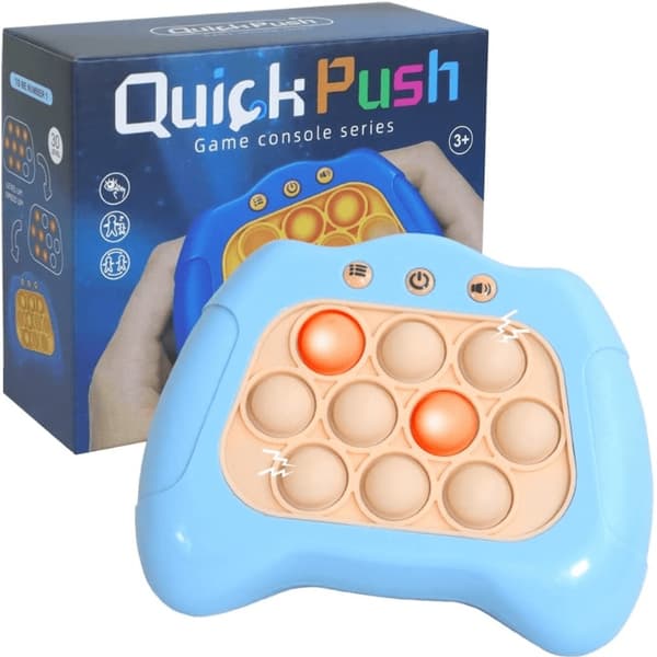 Pop-it-spil/controller - Quick Push-spil Lyseblå