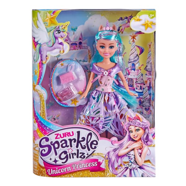 SPARKLE GIRLZ 27cm doll Unicorn Princess, assort., 10093