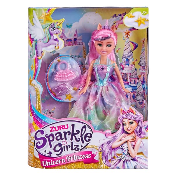 SPARKLE GIRLZ 27cm doll Unicorn Princess, assort., 10093