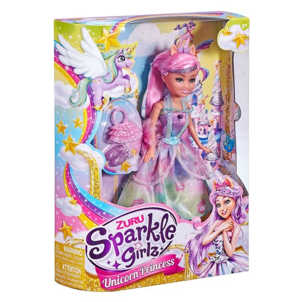 SPARKLE GIRLZ 27cm doll Unicorn Princess, assort., 10093