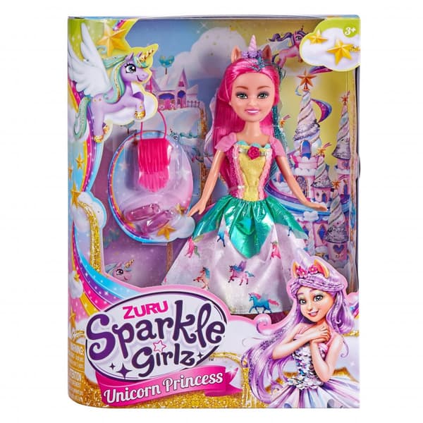 SPARKLE GIRLZ 27cm doll Unicorn Princess, assort., 10093