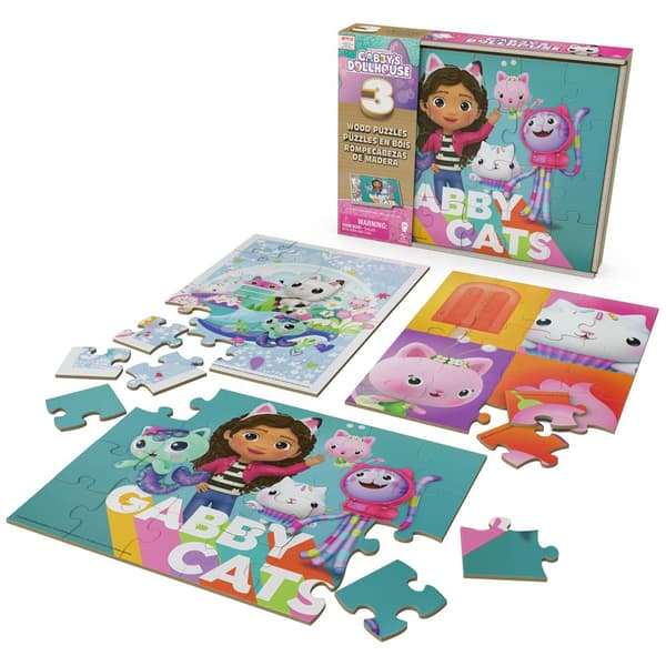 SPINMASTER GAMES puzzle set Gabbys Dollhouse, 3 puzzles, 6066549