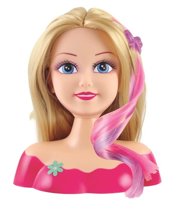 SPARKLE GIRLZ styling head with color changing eyes, 10029/10097