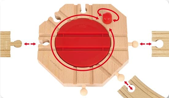 BRIO RAILWAY mechanical turntable, 33361003