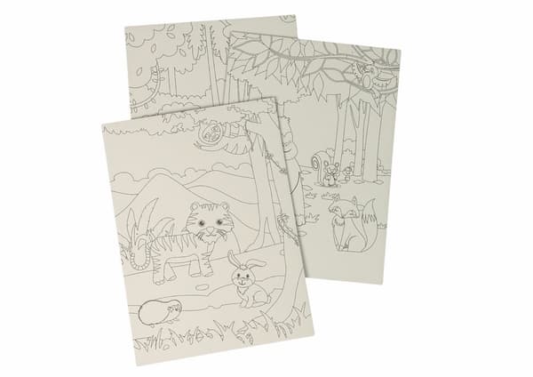 Scratch Coloring Book For Kids ZOO Animals