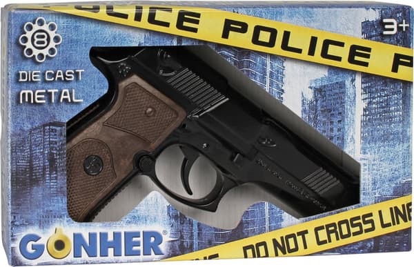 GONHER Police pistol, 8 shots, black, 39/6