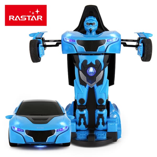 RASTAR transformable car RC 1:32 Black/Yellow/Red/Blue, 61800