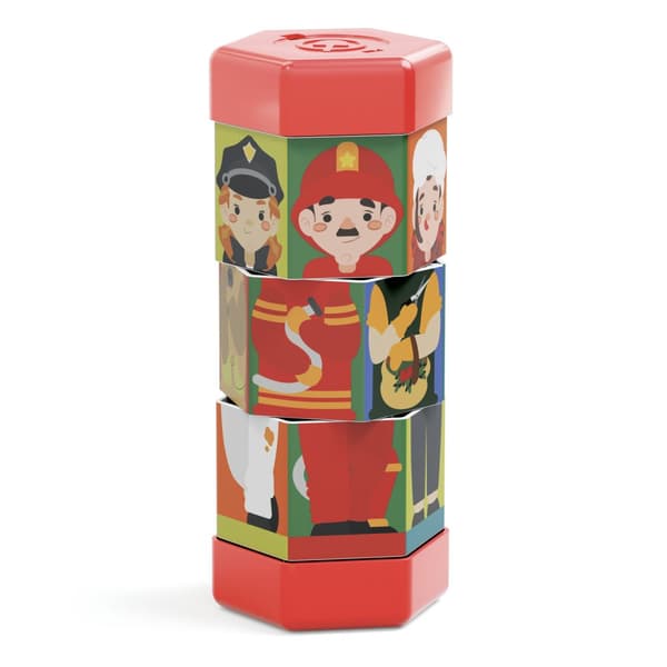 QUERCETTI rotating puzzle children and jobs Tubo Mix and Match, 2583