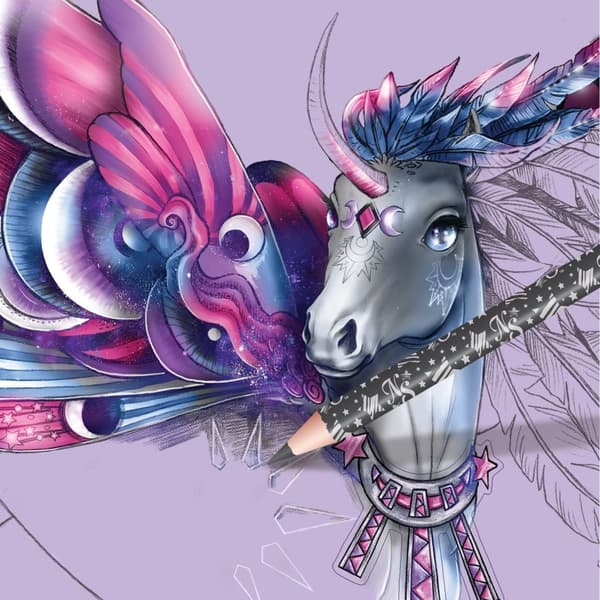NEBULOUS STARS creative sketchbook Fantasy Horses, 11371